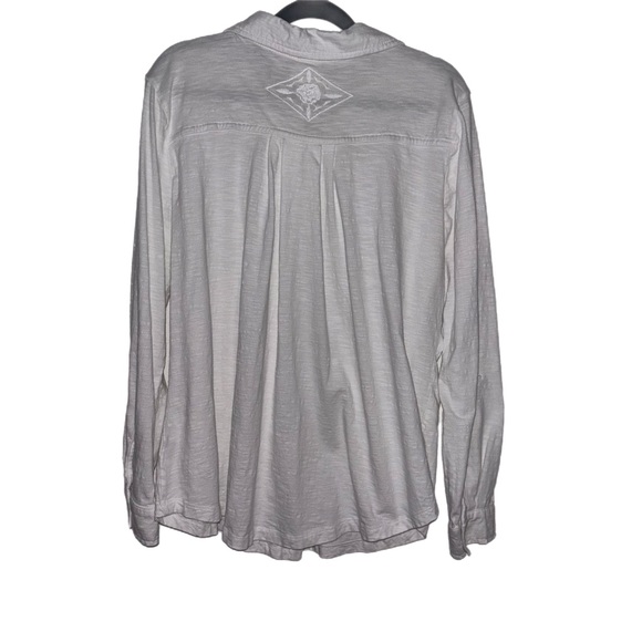 Sigrid Olsen Size L Long Sleeve Button Down Shirt - Picture 4 of 7